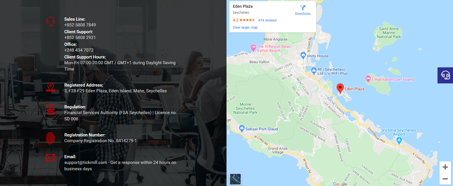 Tickmill customer support Tickmill customer support